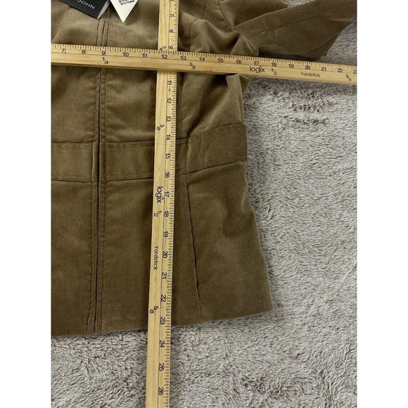 St John Knits Sport Corduroy Fabric Jacket Caramel Size P NWT MSRP $900 - Picture 7 of 16